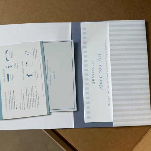 Gray Malin Framed Print - Two Chairs, La Fontelina - Brand New - Picture 5 of 6